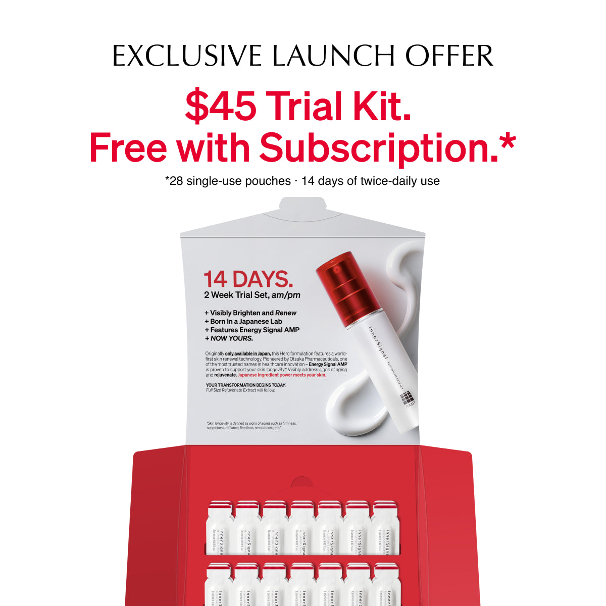 クリアInner Signal Rejuvenate Extract InnerSignal Rejuvenate Extract 14-Day Trial Kit | Japanese Anti